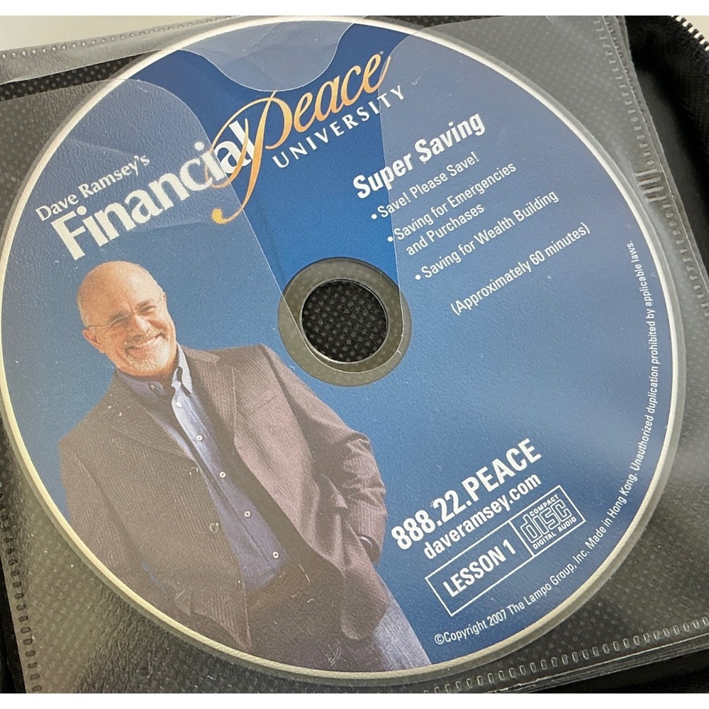 Dave Ramsey Financial Peace University Workplace Edition CD Complete Set